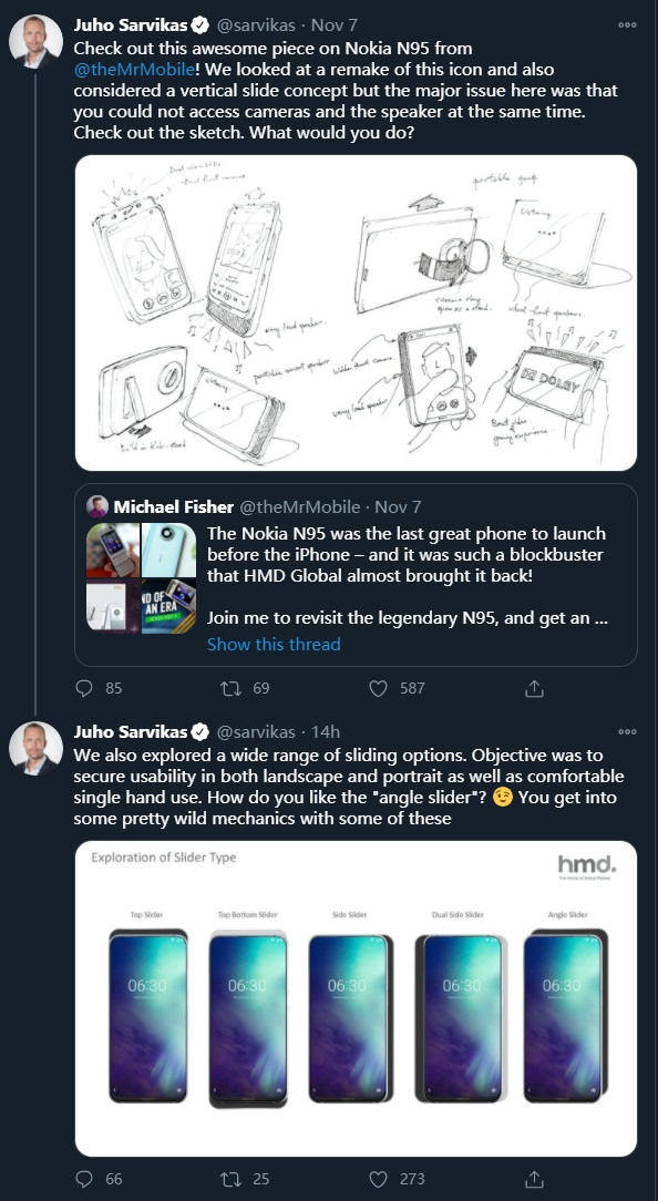 HMD CPO 放出新的滑蓋機型設計，致敬諾基亞 N95