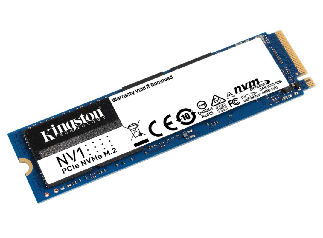 金士頓發布 NV1 NVMe 固態硬盤：順序讀取 2100MB/s
