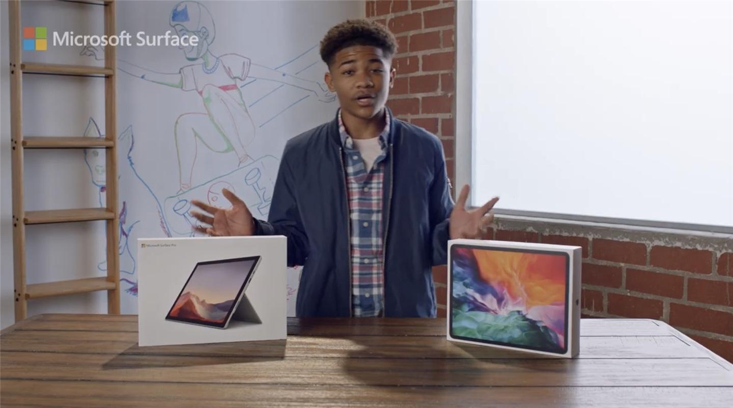 微軟新廣告宣傳 Surface Pro 7,全面超過蘋果 iPad Pro