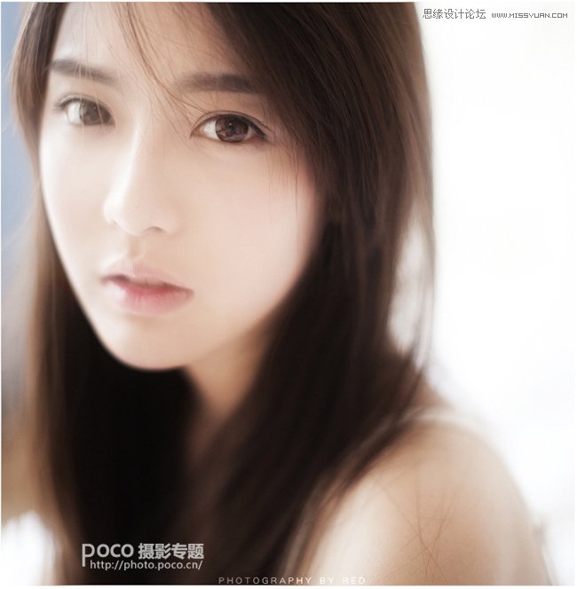 PS調(diào)出美女人像朦朧柔焦效果