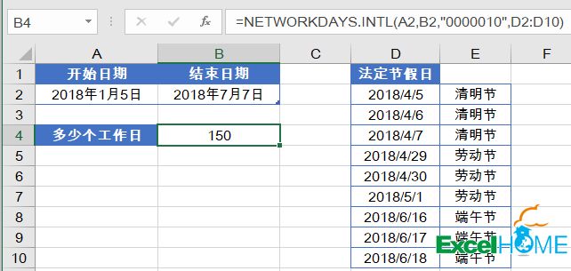 excel WORKDAY WEEKDAY函數(shù)明天星期六，后天呢？