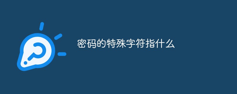 密碼的特殊字符指什么