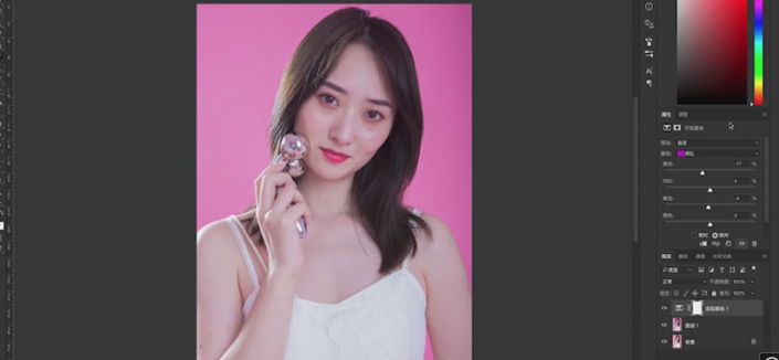 用PS給美女模特后期美容瘦身