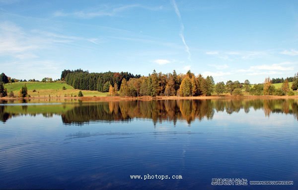PS調出風景照片漂亮的藍調紅外線效果