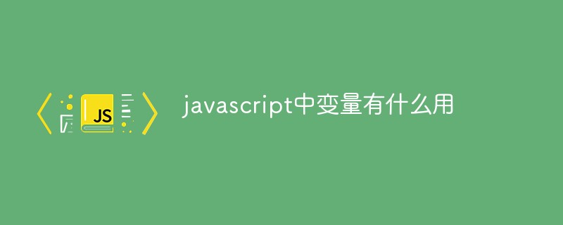 javascript中變量有什么用