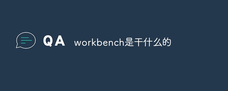 workbench是干什么的