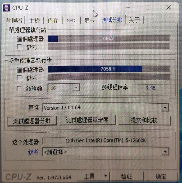 英特爾 i5-12600K CPU-Z 測試：超過 i9-11900K 和 AMD R5 5600X