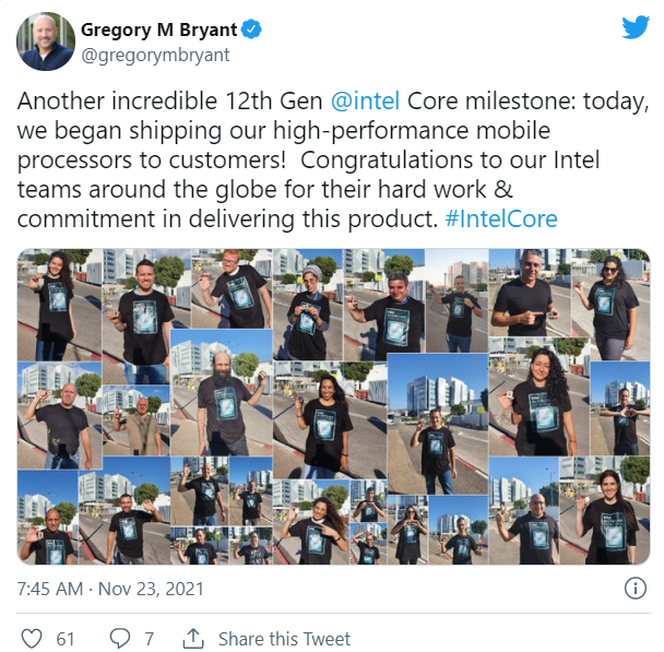 英特爾:已向筆記本電腦廠商發(fā)貨 Alder Lake-P 移動處理器