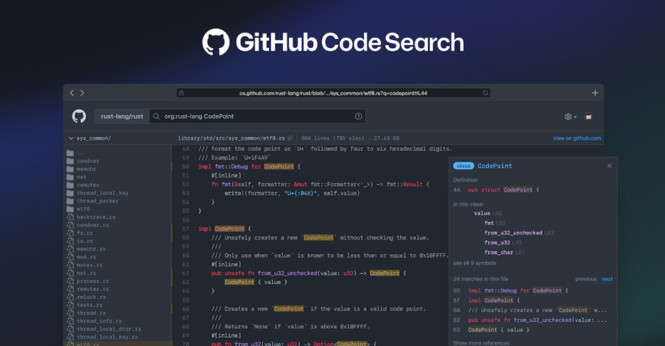 微軟 GitHub 大幅改進代碼搜索功能,已發布技術預覽版
