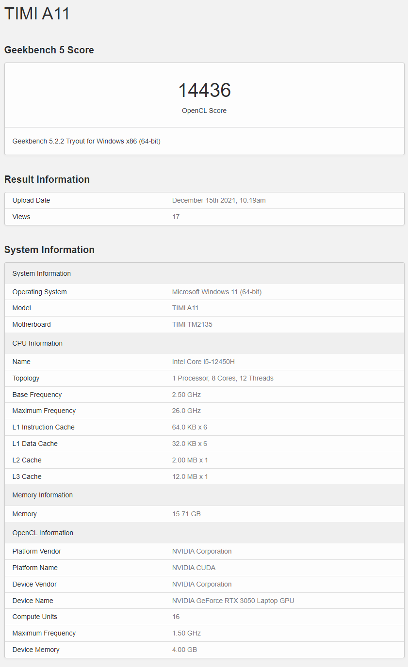 英特爾 12 代移動平臺新品曝光:i5-12450H 4 大核 4 小核,i7 6 大核