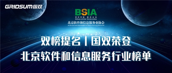 新年捷報，雙榜題名 | 國雙榮登2021北京軟件和信息服務業(yè)年度榜單