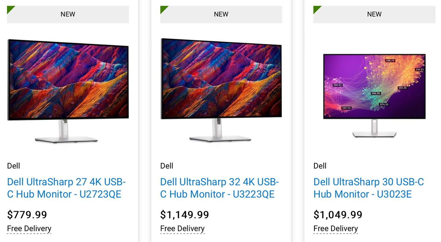 消息稱戴爾多款 S / U 系列中高端顯示器下周降價