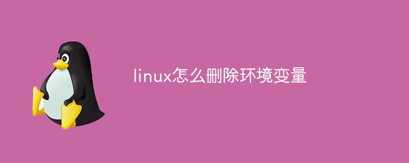 linux怎么刪除環境變量