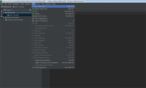 pycharm怎么運行代碼 pycharm運行代碼的操作方法