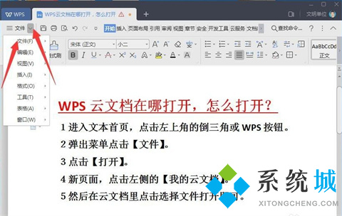 wps云文檔在哪里打開 如何打開wps的云文檔