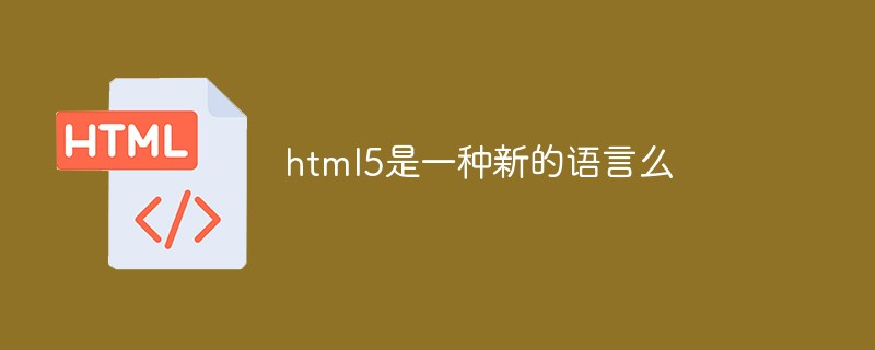 html5是一種新的語(yǔ)言么-站長(zhǎng)資訊網(wǎng)