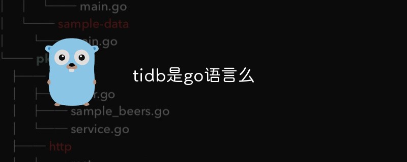 tidb是go語言么