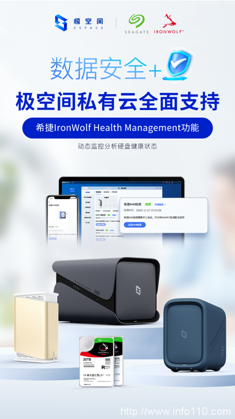 極空間搭配希捷酷狼健康管理，實現存儲自由！