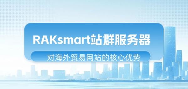 RAKsmart站群服務器對海外貿易網站的核心優勢